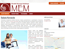 Tablet Screenshot of mem.edu.pl