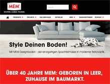 Tablet Screenshot of mem.de